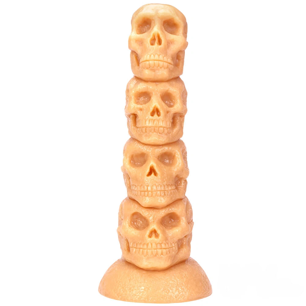 14.37in Thick Huge Dildo Odd Fantasy Skull Dildo Sex Toy For Anal Sex