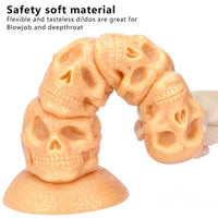 14.37in Thick Huge Dildo Odd Fantasy Skull Dildo Sex Toy For Anal Sex