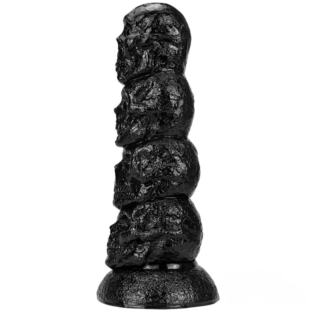 14.37in Thick Huge Dildo Odd Fantasy Skull Dildo Sex Toy For Anal Sex