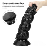 14.37in Thick Huge Dildo Odd Fantasy Skull Dildo Sex Toy For Anal Sex