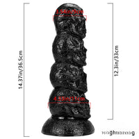 14.37in Thick Huge Dildo Odd Fantasy Skull Dildo Sex Toy For Anal Sex