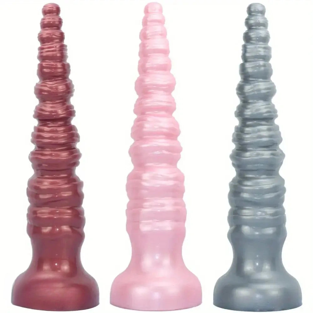 14.44in Silicone Ultra Long Threaded Deep Huge Thick Dildo For Anal Explore