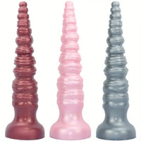 14.44in Silicone Ultra Long Threaded Deep Huge Thick Dildo For Anal Explore