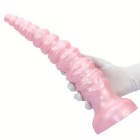 14.44in Silicone Ultra Long Threaded Deep Huge Thick Dildo For Anal Explore