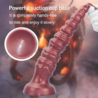 14.44in Silicone Ultra Long Threaded Deep Huge Thick Dildo For Anal Explore