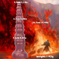 14.44in Silicone Ultra Long Threaded Deep Huge Thick Dildo For Anal Explore