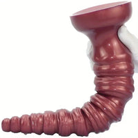 14.44in Silicone Ultra Long Threaded Deep Huge Thick Dildo For Anal Explore