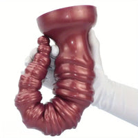 14.44in Silicone Ultra Long Threaded Deep Huge Thick Dildo For Anal Explore