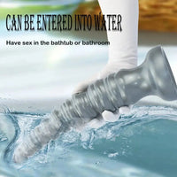 14.44in Silicone Ultra Long Threaded Deep Huge Thick Dildo For Anal Explore