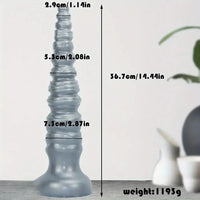 14.44in Silicone Ultra Long Threaded Deep Huge Thick Dildo For Anal Explore