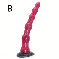 14.49in Super Long Huge Butt Plug Silicone Soft Beads Dildo For G-Spot