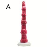 14.49in Super Long Huge Butt Plug Silicone Soft Beads Dildo For G-Spot