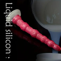 14.49in Super Long Huge Butt Plug Silicone Soft Beads Dildo For G-Spot