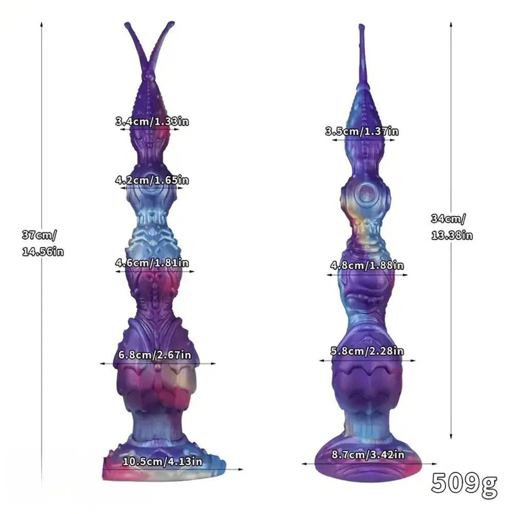 14.56in Alien Anal Bead Silicone Anal Plug Super Long Dildo Anal Toy