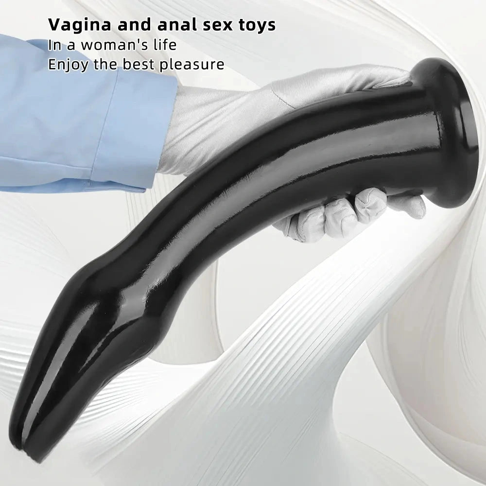 14.56in Big Long PVC Dildo Anal Plug Suction Cup For Hands-Free Play