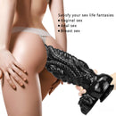 14.56in Fantasy Big Thick Black Dildo For Vaginal Anal Sex Toy