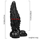 14.56in Fantasy Big Thick Black Dildo For Vaginal Anal Sex Toy