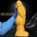 14.56in Gold Silicone Dragon Soft Big Long Realistic Design Thick Dildo