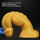 14.56in Gold Silicone Dragon Soft Big Long Realistic Design Thick Dildo