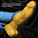 14.56in Gold Silicone Dragon Soft Big Long Realistic Design Thick Dildo