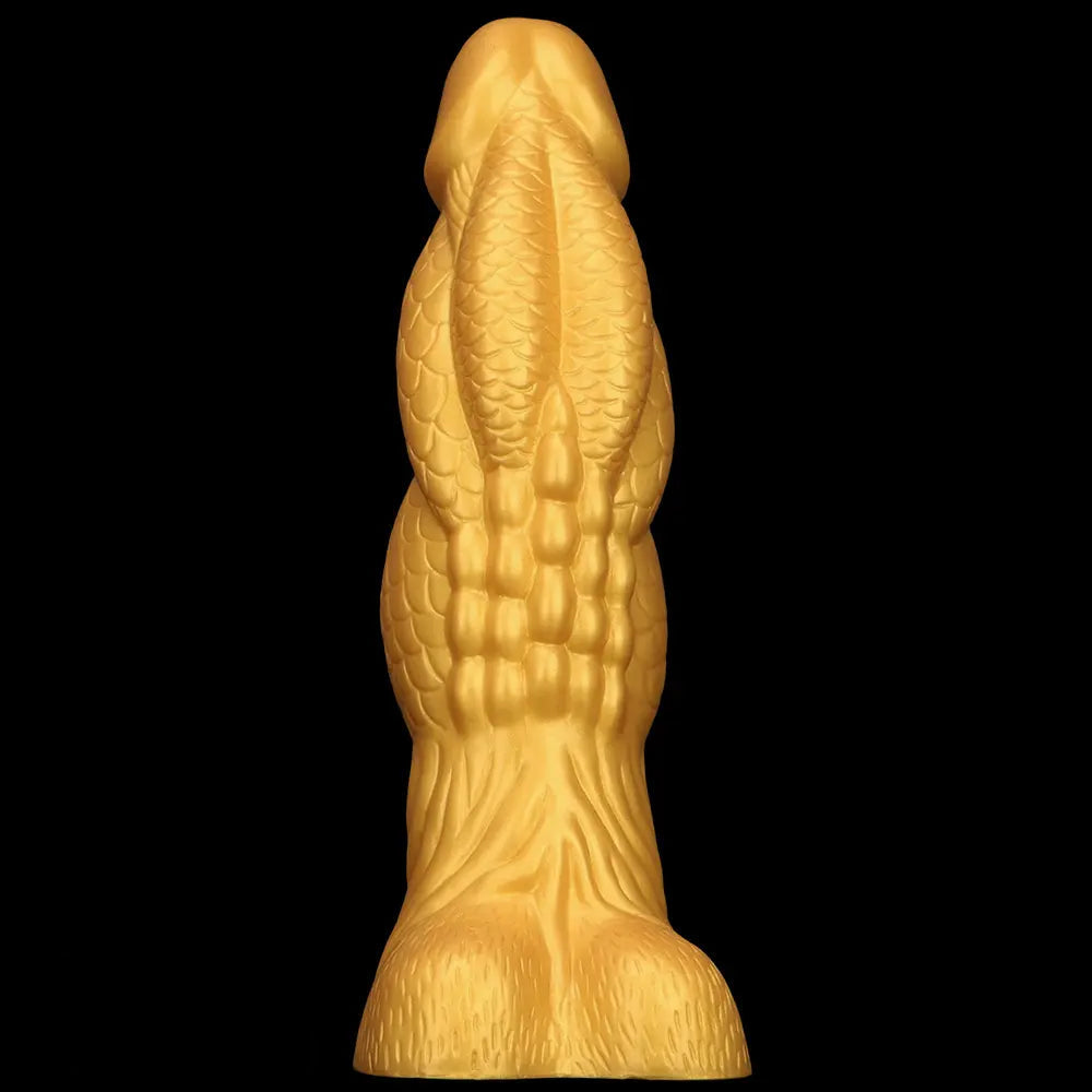 14.56in Gold Silicone Dragon Soft Big Long Realistic Design Thick Dildo