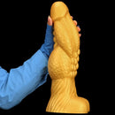 14.56in Gold Silicone Dragon Soft Big Long Realistic Design Thick Dildo