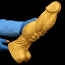 14.56in Gold Silicone Dragon Soft Big Long Realistic Design Thick Dildo