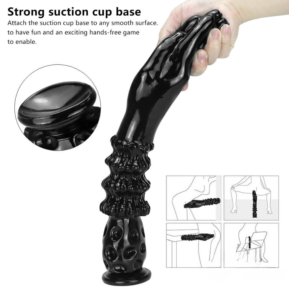 14.56in Long Huge Hands Fist Dildo With Suction Cup For Vagina Sex