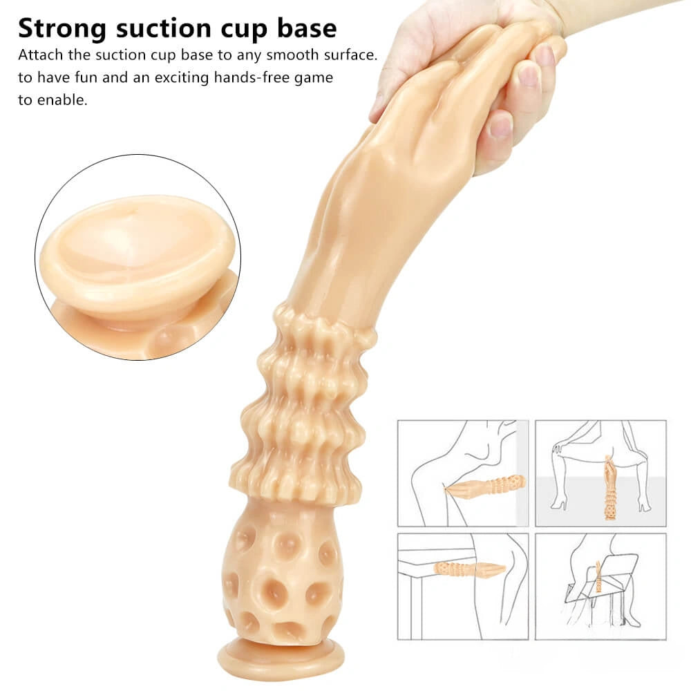 14.56in Long Huge Hands Fist Dildo With Suction Cup For Vagina Sex