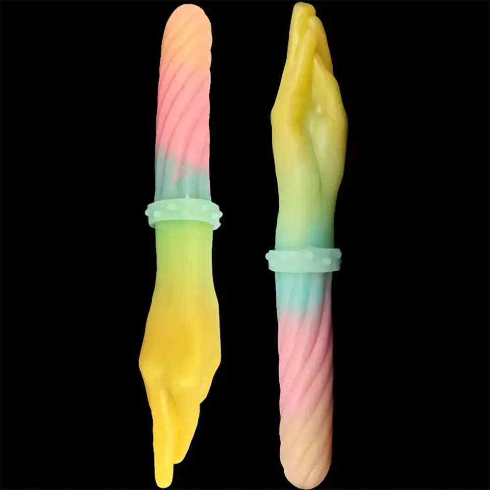 14.56in Silicone Double-headed Palm Long Huge Soft Dildo For Men Fist