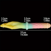 14.56in Silicone Double-headed Palm Long Huge Soft Dildo For Men Fist