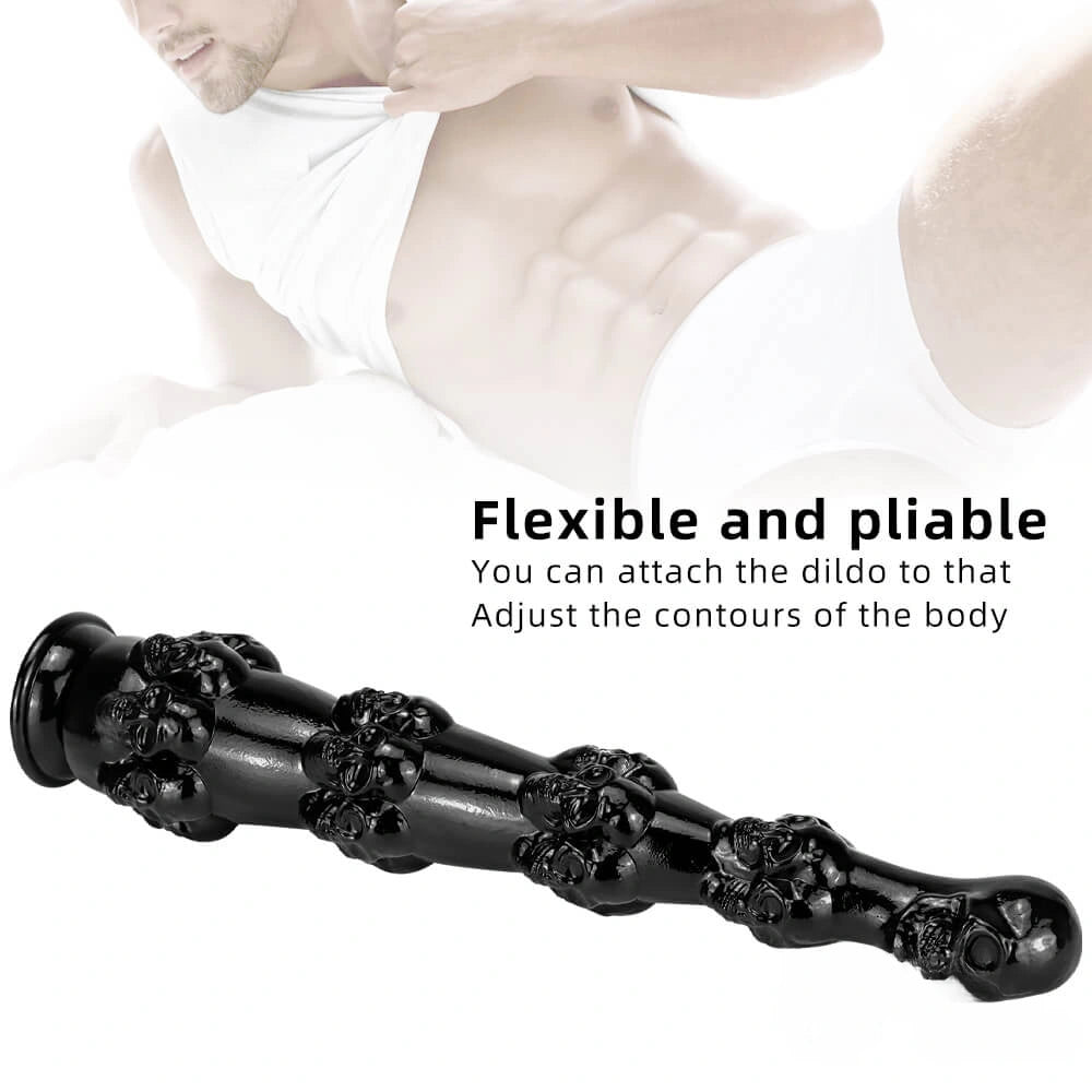 14.56in Skull Dildo Sex Toy For Men Anus Stimulation Sex Orgasm