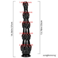 14.56in Skull Dildo Sex Toy For Men Anus Stimulation Sex Orgasm