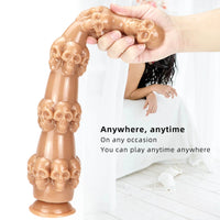 14.56in Skull Dildo Sex Toy For Men Anus Stimulation Sex Orgasm