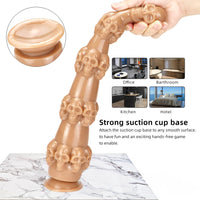 14.56in Skull Dildo Sex Toy For Men Anus Stimulation Sex Orgasm