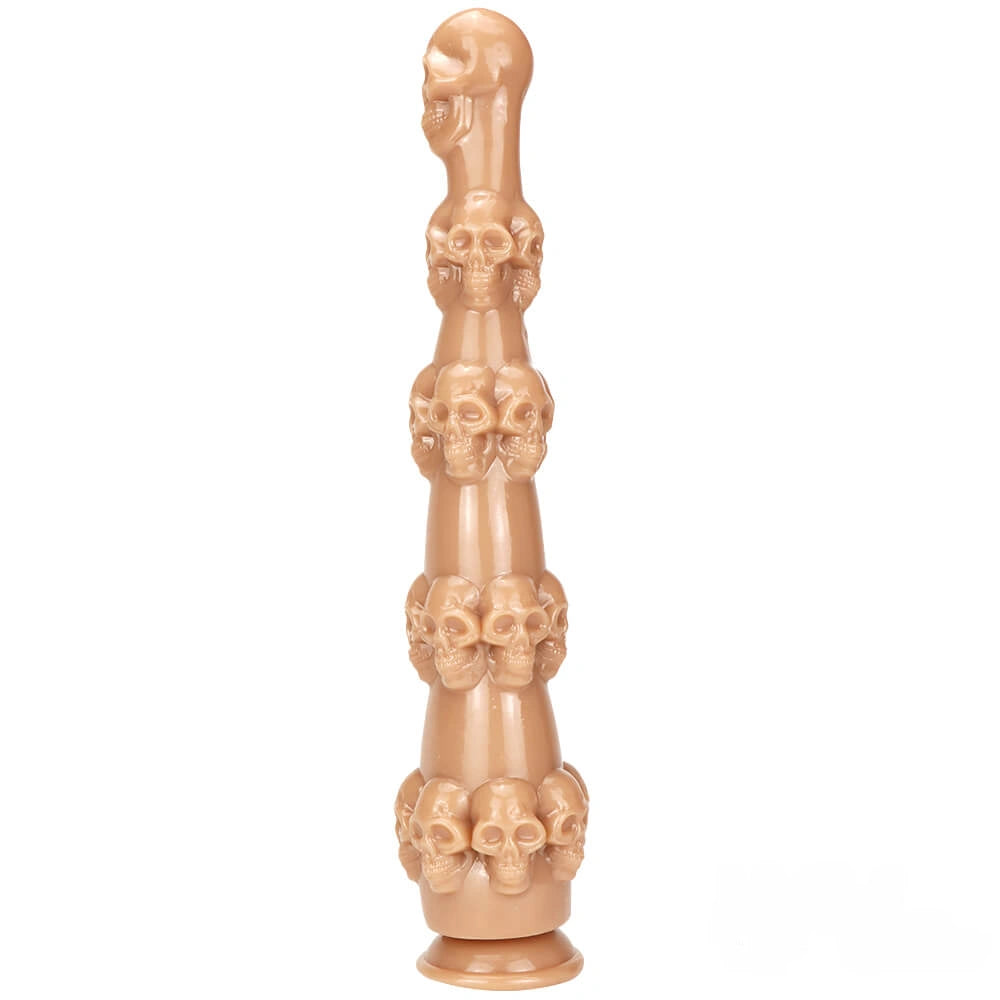 14.56in Skull Dildo Sex Toy For Men Anus Stimulation Sex Orgasm