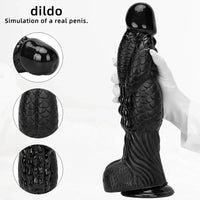 14.56in Women Men Big Black Thick Long Dragon Fantasy Monster Dildo