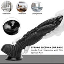 14.56in Women Men Big Black Thick Long Dragon Fantasy Monster Dildo
