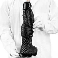 14.56in Women Men Big Black Thick Long Dragon Fantasy Monster Dildo