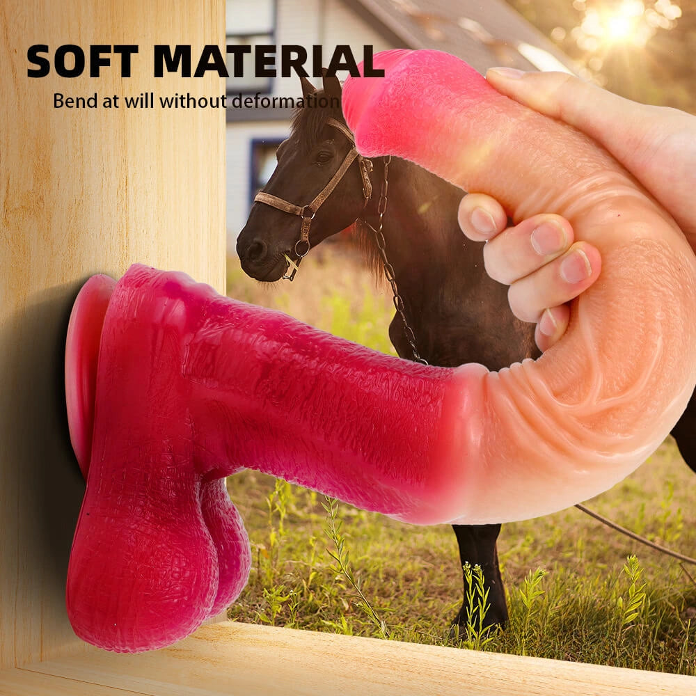 14.57in Big Horse Dildo Ombre Soft New Dildo For Women
