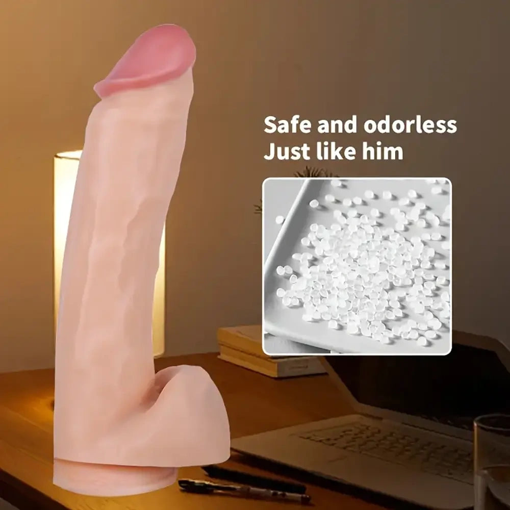 14.57in Huge Long Realistic Dildo For G-Spot Stimulation Anal Sex Play
