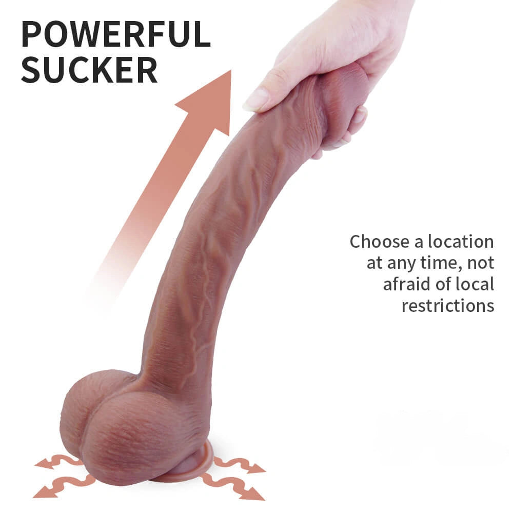 14.57in Hypertrophy Glans Fine Surface Long Dildo Adult Toy