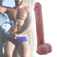 14.57in Hypertrophy Glans Fine Surface Long Dildo Adult Toy