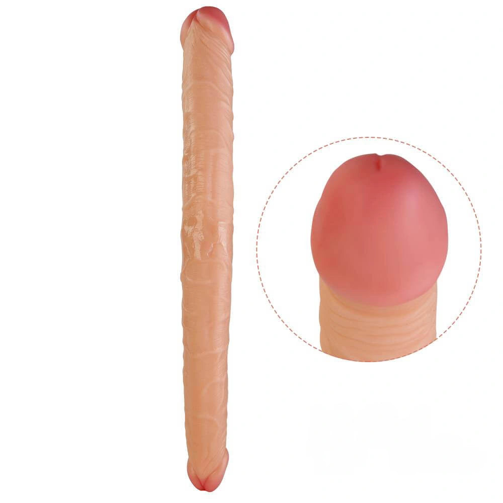 14.6in 10.6in Big Small Double Lifelike Dildo For Adult Men Women Using