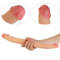 14.6in 10.6in Big Small Double Lifelike Dildo For Adult Men Women Using