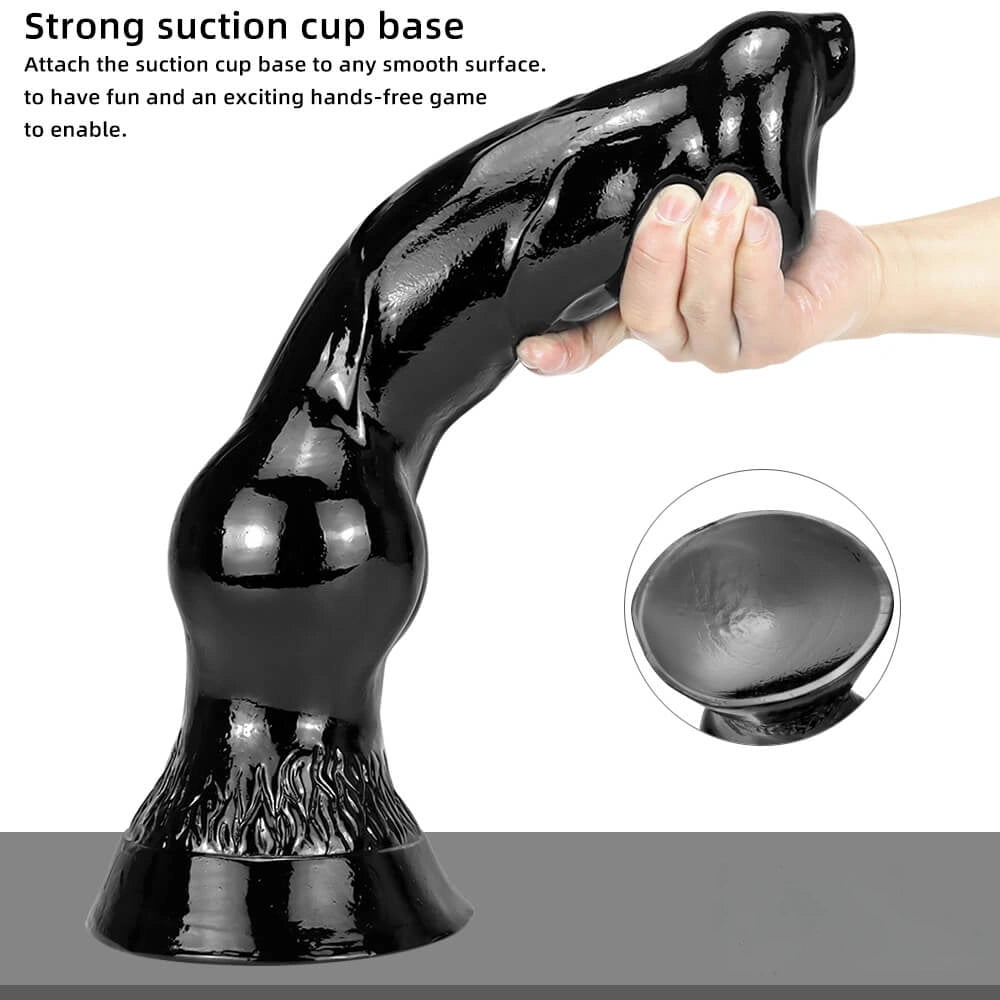 14.76in Big Thick Animal Dog Dildo Realistic Sex Toy With Sucker