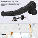 14.76in Extra Long Huge Black PVC Animal Cock Horse Cock Dildo