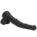 14.76in Extra Long Huge Black PVC Animal Cock Horse Cock Dildo