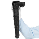 14.76in Extra Long Huge Black PVC Animal Cock Horse Cock Dildo