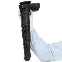 14.76in Extra Long Huge Black PVC Animal Cock Horse Cock Dildo